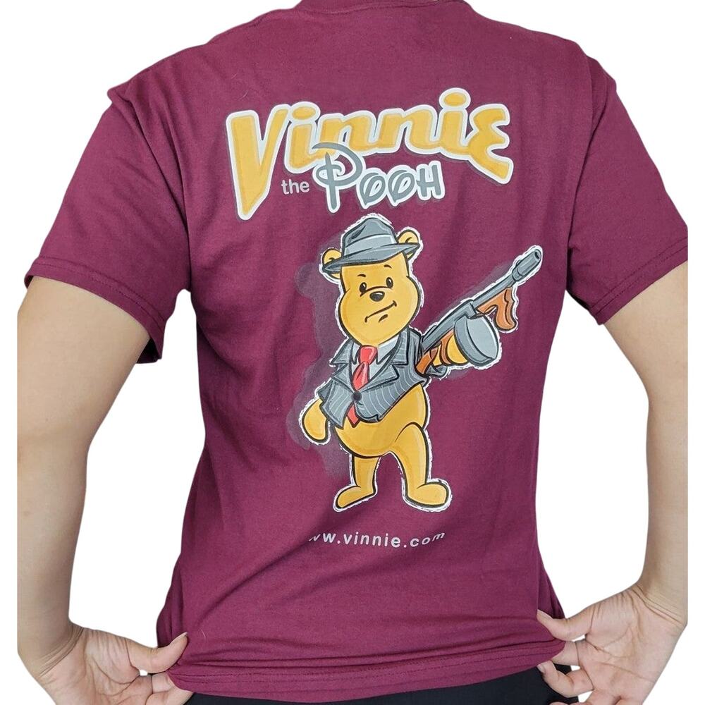Disney Vinnie the Pooh Gangsta Graphic Top Medium